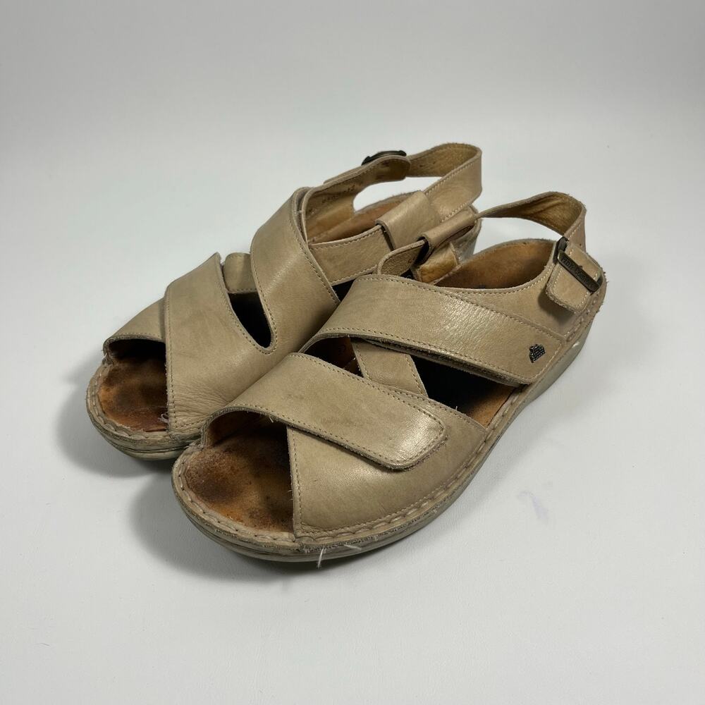 Finn Comfort Jersey Sandals EU 39 US 8.5 Comfort Classic Criss Cross Straps